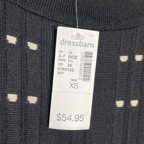 NWT ROZ & ALI Fit & Flare Sweater Dress - Picture 9 of 9